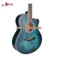 Wholesale New 40" cutaway handmade colorful guitars Student acoustic guitar (AF-H00LC)